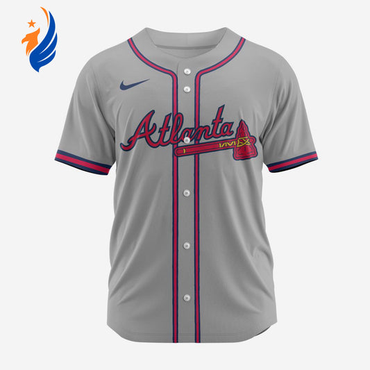 MLB Atlanta Braves Personalized 2024 Road Baseball Jersey - Bafud T-Shirts, Hoodie, Sweatshirt | WearSparks.com (Image 1)