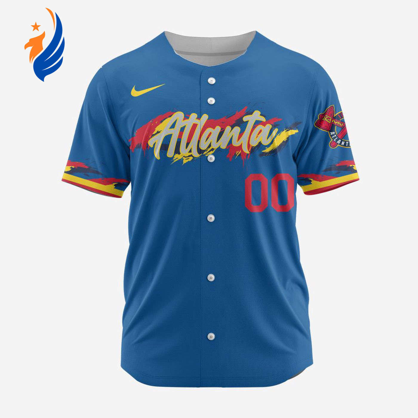 MLB Atlanta Braves Personalized Alternate Design Concept Baseball Jersey 2402 - Bafud T-Shirts, Hoodie, Sweatshirt (Image 1)