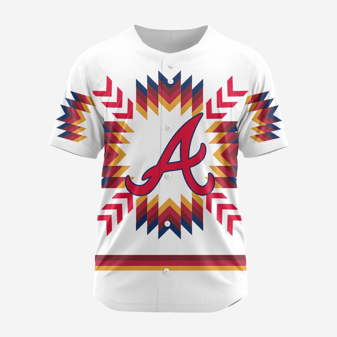 MLB Atlanta Braves Special Native Design Baseball Jersey Gift for Men Women - Bafud T-Shirts, Hoodie, Sweatshirt (Image 2)
