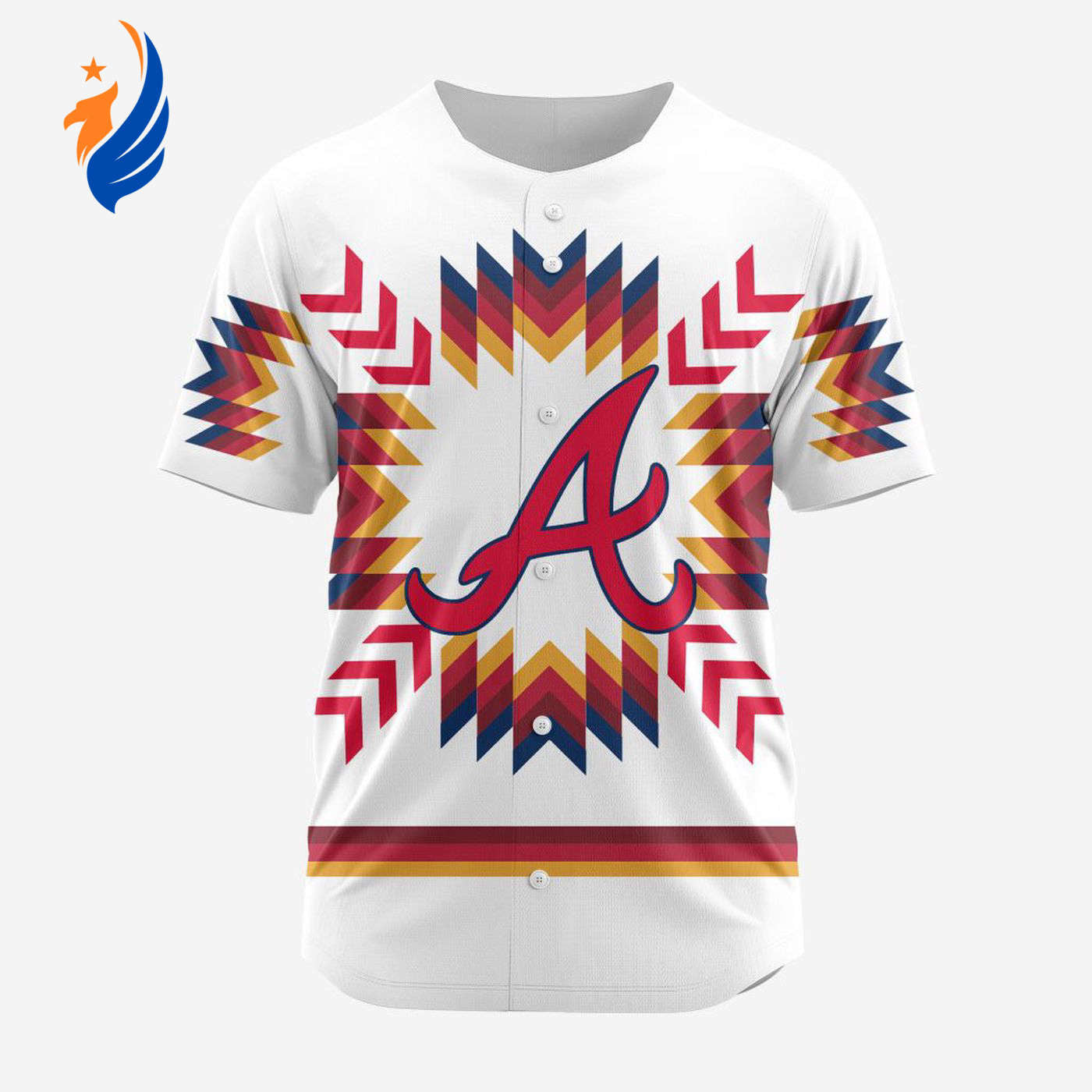 MLB Atlanta Braves Special Native Design Baseball Jersey Gift for Men Women - Bafud T-Shirts, Hoodie, Sweatshirt (Image 1)
