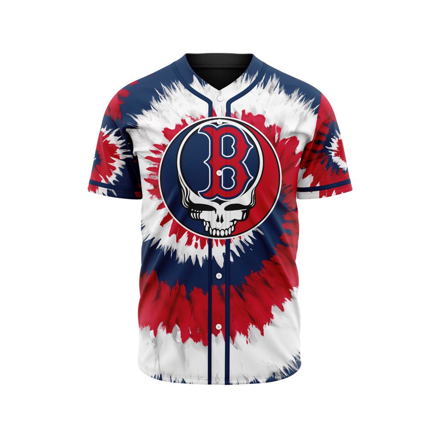MLB Boston Red Sox Special Grateful Dead Design Baseball Jersey Gift for Men Women - Bafud T-Shirts, Hoodie,... (Image 3)