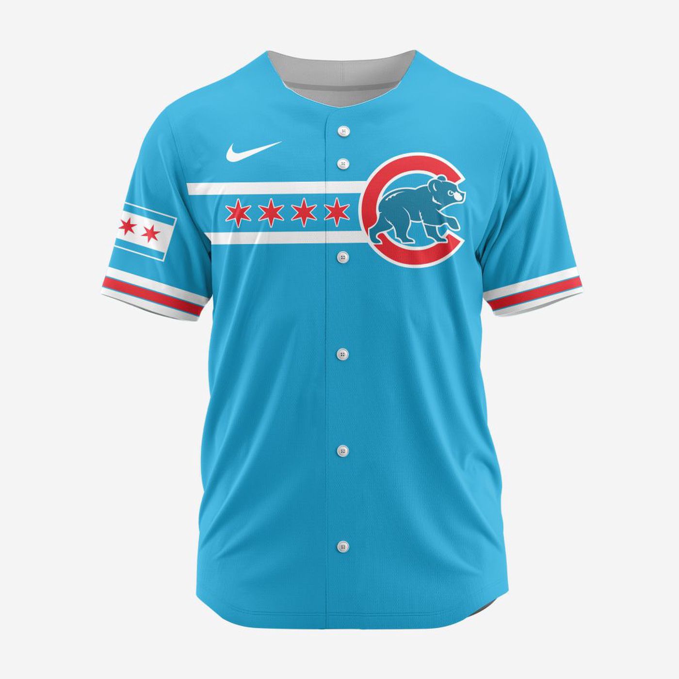 MLB Chicago Cubs Personalized Alternate Design Concept Baseball Jersey 2404 - Bafud T-Shirts, Hoodie, Sweatshirt (Image 3)
