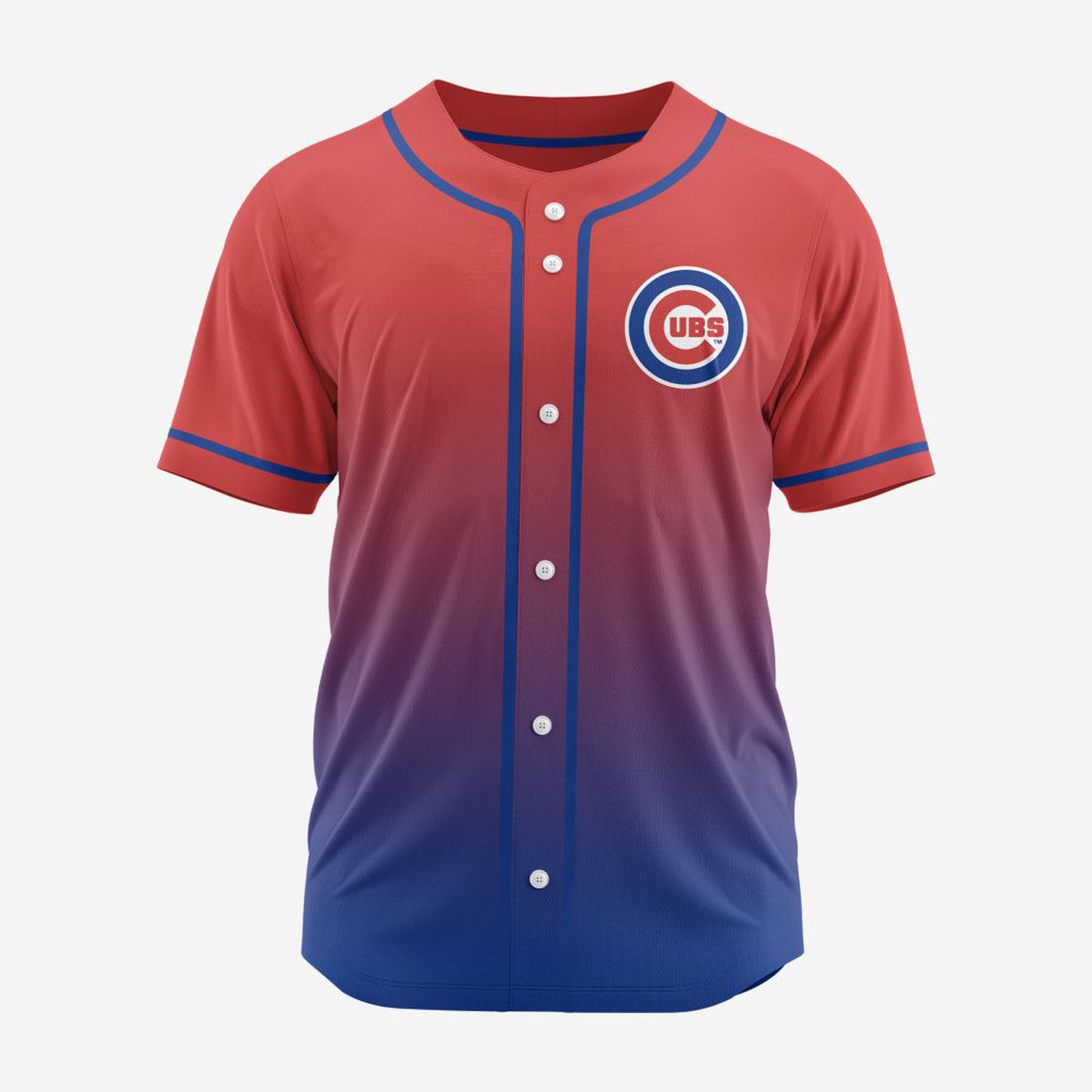 MLB Chicago Cubs Personalized Gradient Design Baseball Jersey Gift for Men Women - Bafud T-Shirts, Hoodie,... (Image 2)
