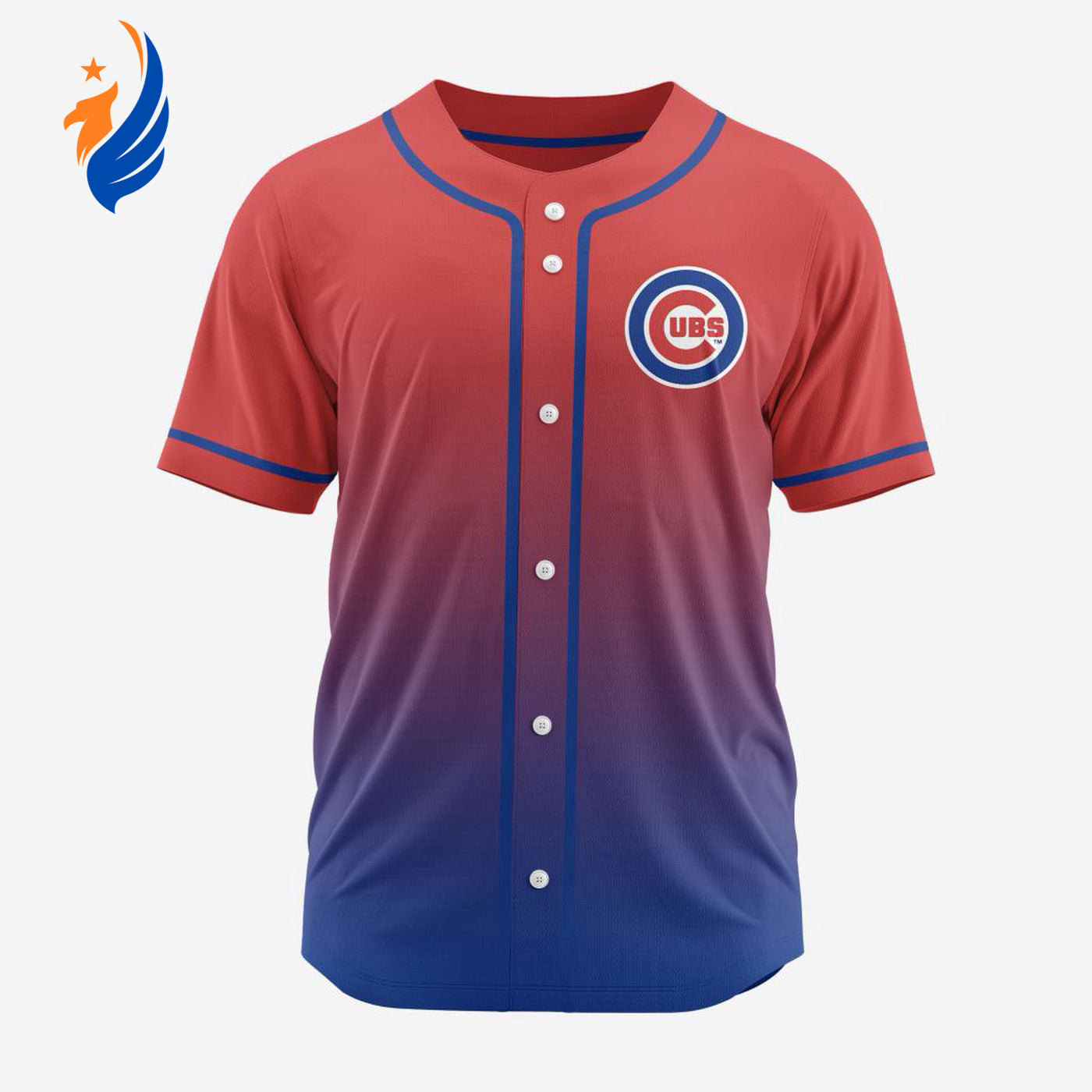 MLB Chicago Cubs Personalized Gradient Design Baseball Jersey Gift for Men Women - Bafud T-Shirts, Hoodie,... (Image 1)