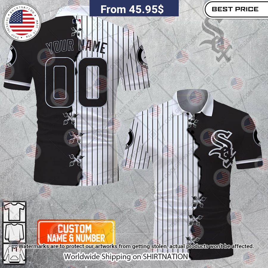 MLB Chicago White Sox Mix jersey Style Custom Polo