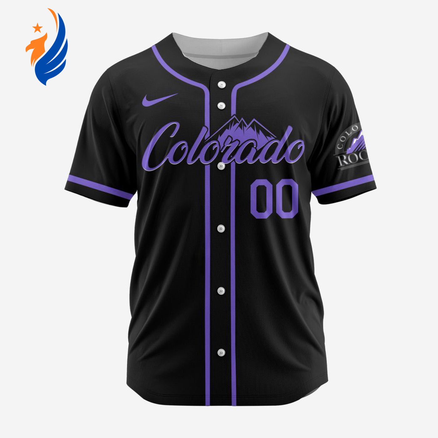 MLB Colorado Rockies Personalized Alternate Design Concept Baseball Jersey 2404 - Bafud T-Shirts, Hoodie,... (Image 1)