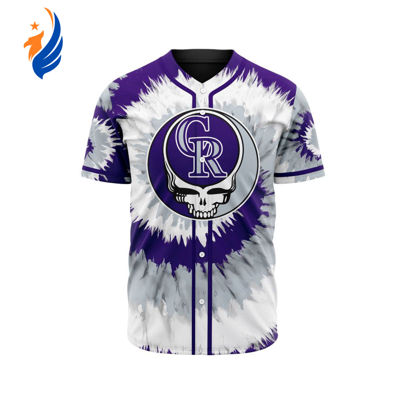 MLB Colorado Rockies Special Grateful Dead Design Baseball Jersey Gift for Men Women - Bafud T-Shirts, Hoodie,... (Image 1)