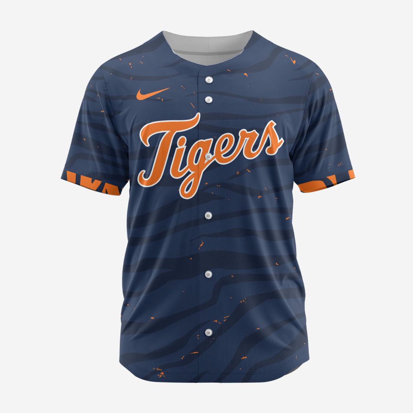 MLB Detroit Tigers Personalized Alternate Design Concept Baseball Jersey 2404 - Bafud T-Shirts, Hoodie, Sweatshirt (Image 3)