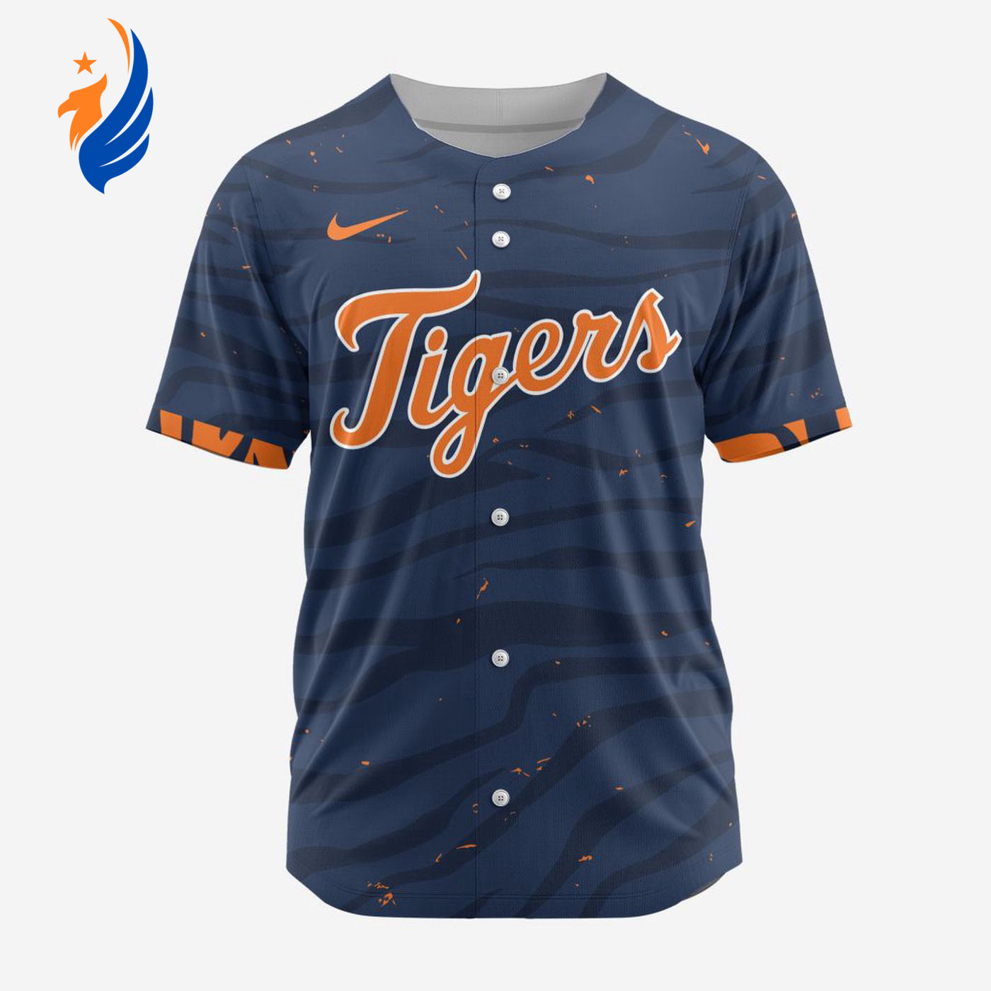 MLB Detroit Tigers Personalized Alternate Design Concept Baseball Jersey 2404 - Bafud T-Shirts, Hoodie, Sweatshirt (Image 1)