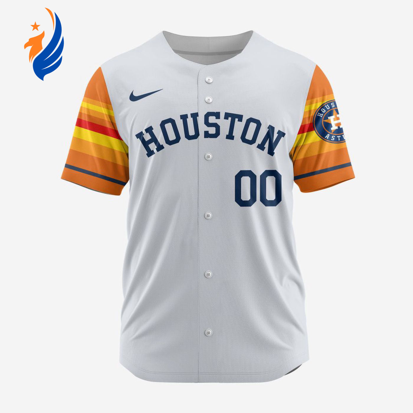 MLB Houston Astros Personalized Alternate Design Concept Baseball Jersey 2402 - Bafud T-Shirts, Hoodie, Sweatshirt (Image 1)
