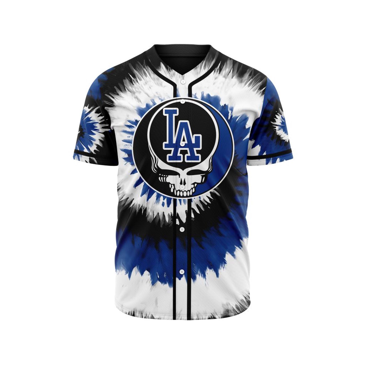 MLB Los Angeles Dodgers Special Grateful Dead Design Baseball Jersey Gift for Men Women - Bafud T-Shirts,... (Image 2)