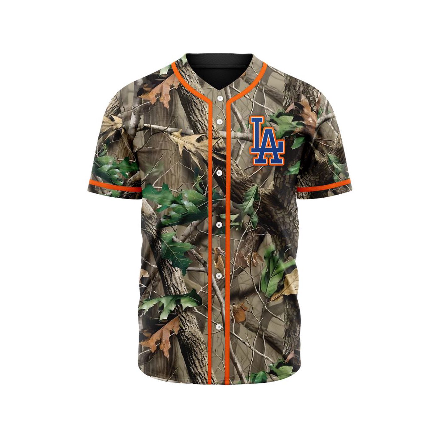 MLB Los Angeles Dodgers Special Realtree Camo Hunting Baseball Jersey Gift for Men Women - Bafud T-Shirts,... (Image 3)