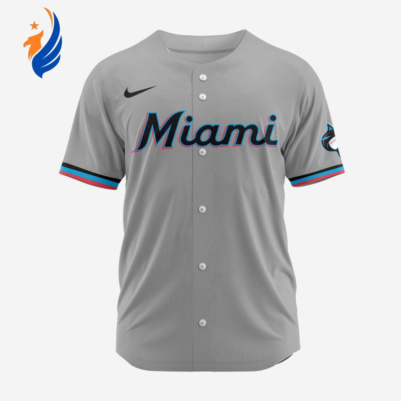 MLB Miami Marlins Personalized 2024 Road Baseball Jersey - Bafud T-Shirts, Hoodie, Sweatshirt | WearSparks.com (Image 1)