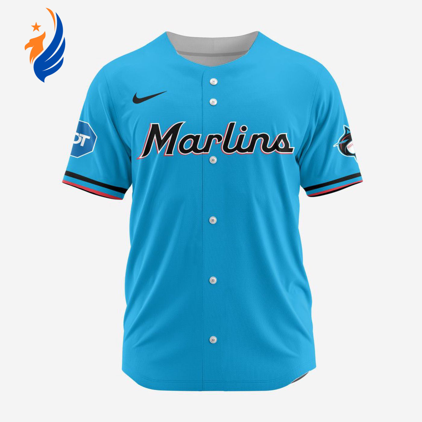 MLB Miami Marlins Personalized Alternate 02 Baseball Jersey - Bafud T-Shirts, Hoodie, Sweatshirt | WearSparks.com (Image 1)