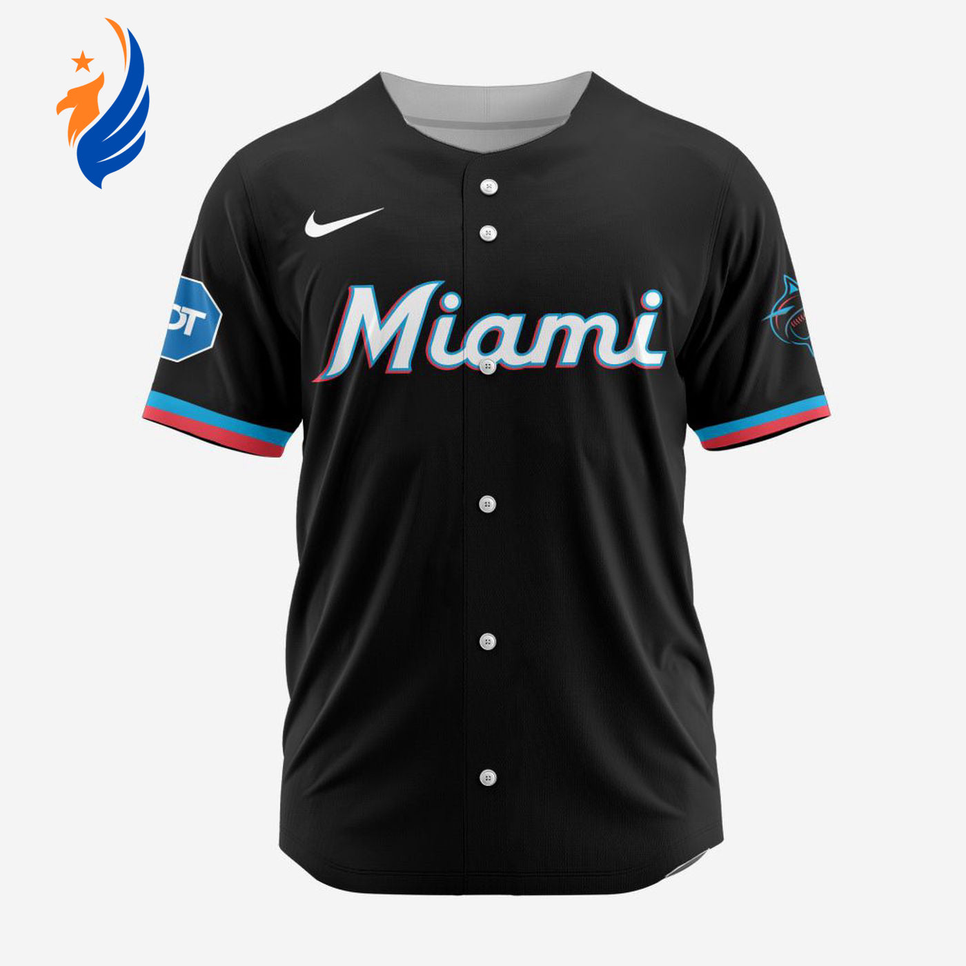 MLB Miami Marlins Personalized Alternate Baseball Jersey - Bafud T-Shirts, Hoodie, Sweatshirt | WearSparks.com (Image 1)
