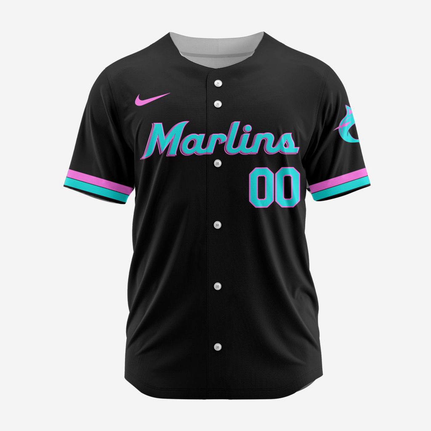 MLB Miami Marlins Personalized Alternate Design Concept Baseball Jersey 2402 - Bafud T-Shirts, Hoodie, Sweatshirt (Image 3)