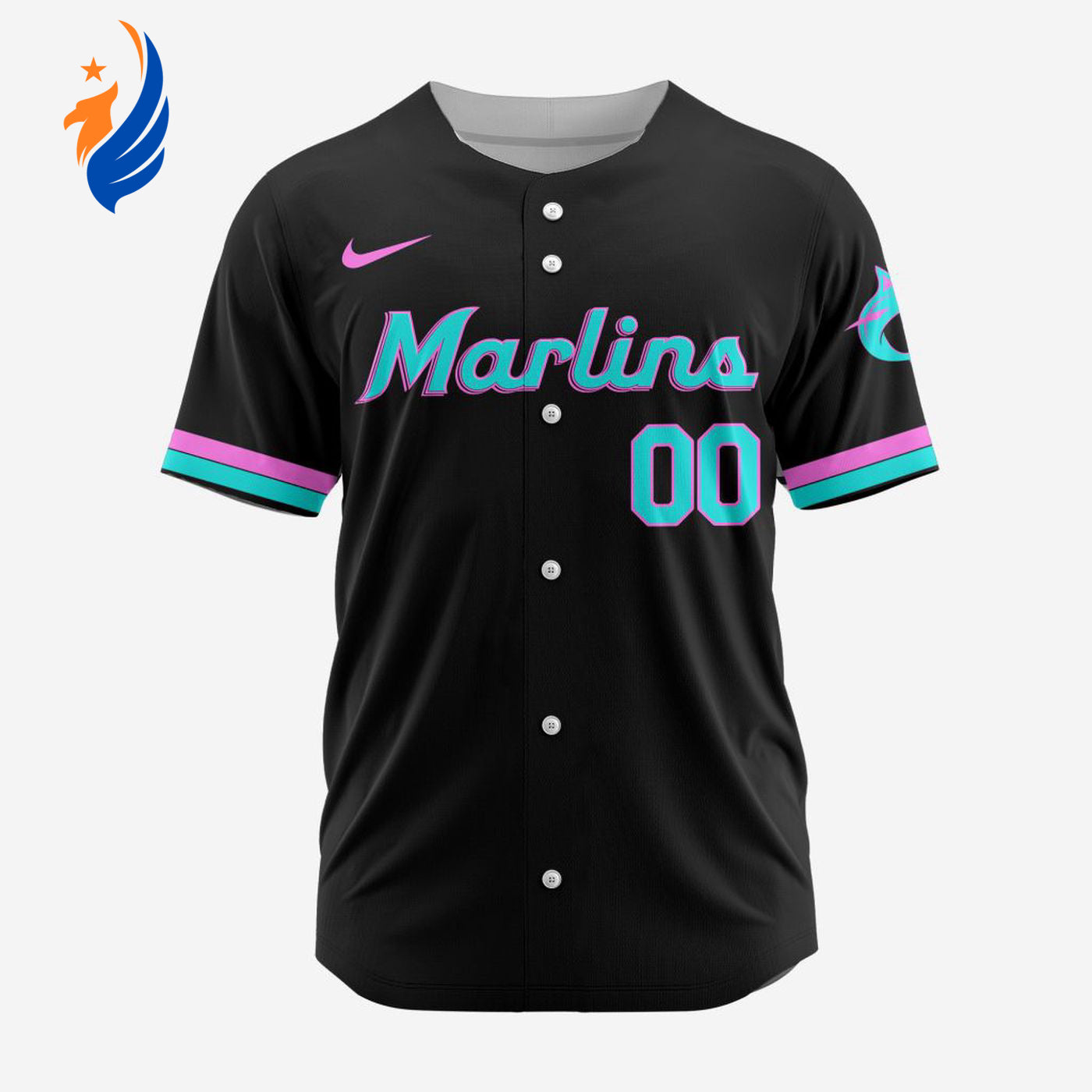 MLB Miami Marlins Personalized Alternate Design Concept Baseball Jersey 2402 - Bafud T-Shirts, Hoodie, Sweatshirt (Image 1)