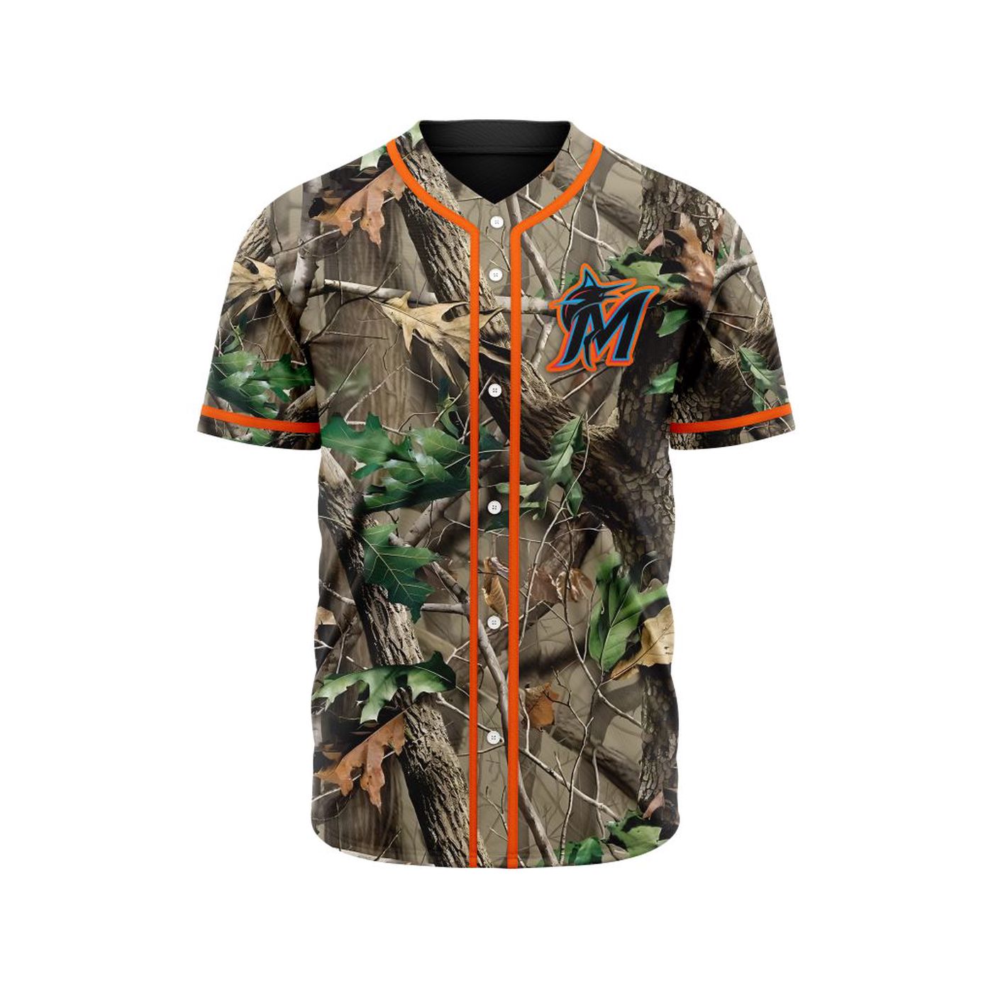 MLB Miami Marlins Special Realtree Camo Hunting Baseball Jersey Gift for Men Women - Bafud T-Shirts, Hoodie,... (Image 2)