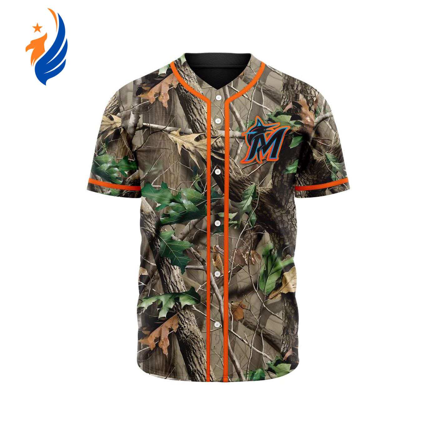 MLB Miami Marlins Special Realtree Camo Hunting Baseball Jersey Gift for Men Women - Bafud T-Shirts, Hoodie,... (Image 1)
