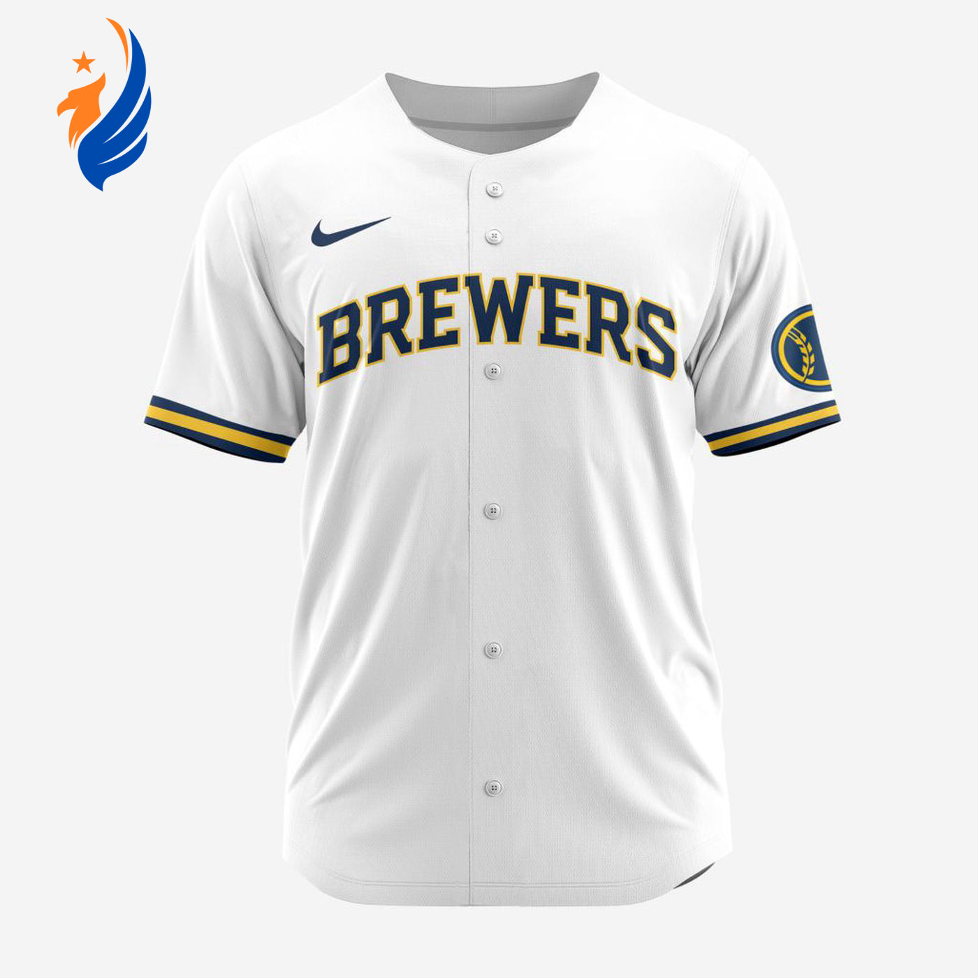 MLB Milwaukee Brewers Personalized 2024 Home Baseball Jersey - Bafud T-Shirts, Hoodie, Sweatshirt | WearSparks.com (Image 1)
