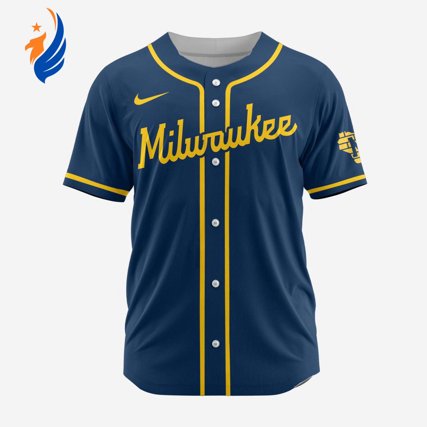 MLB Milwaukee Brewers Personalized Alternate 02 Baseball Jersey - Bafud T-Shirts, Hoodie, Sweatshirt (Image 1)