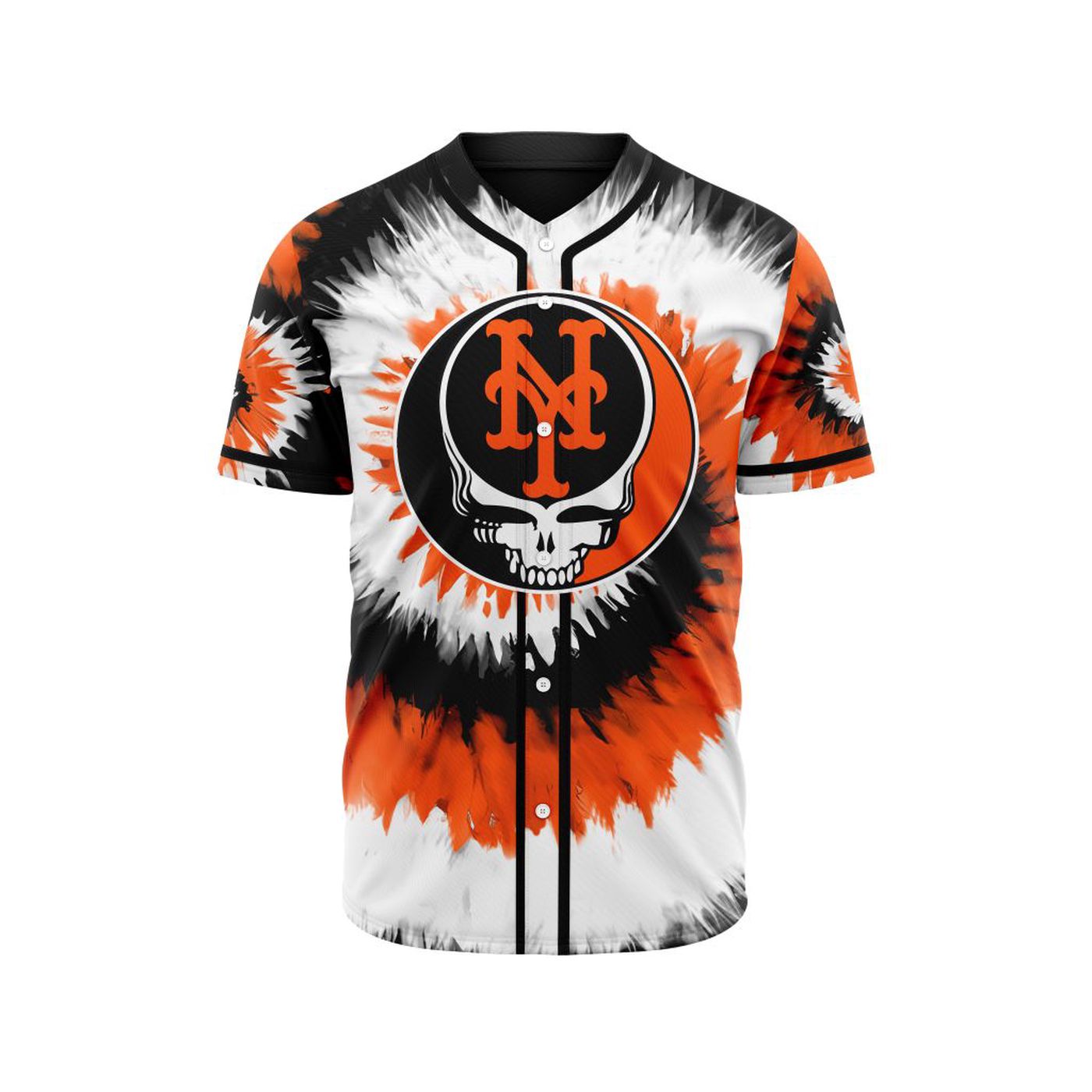MLB New York Mets Special Grateful Dead Design Baseball Jersey Gift for Men Women - Bafud T-Shirts, Hoodie,... (Image 3)