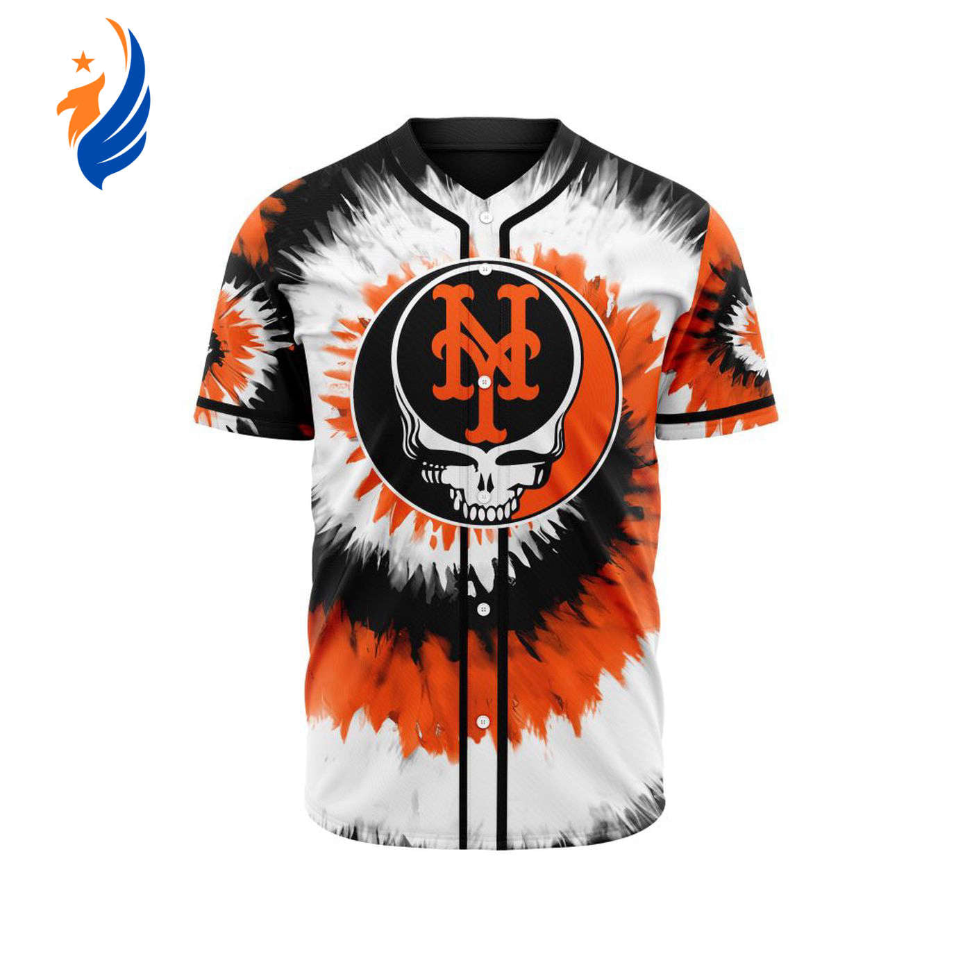 MLB New York Mets Special Grateful Dead Design Baseball Jersey Gift for Men Women - Bafud T-Shirts, Hoodie,... (Image 1)