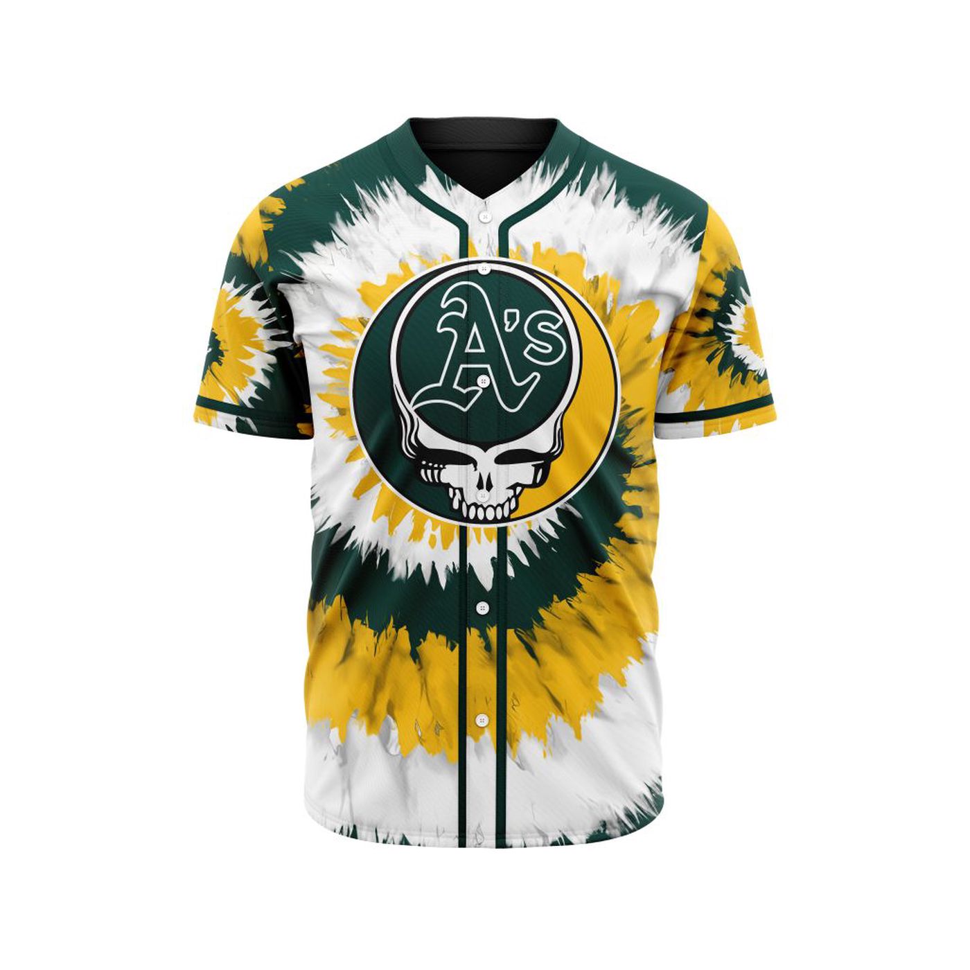 MLB Oakland Athletics Special Grateful Dead Design Baseball Jersey Gift for Men Women - Bafud T-Shirts, Hoodie,... (Image 2)