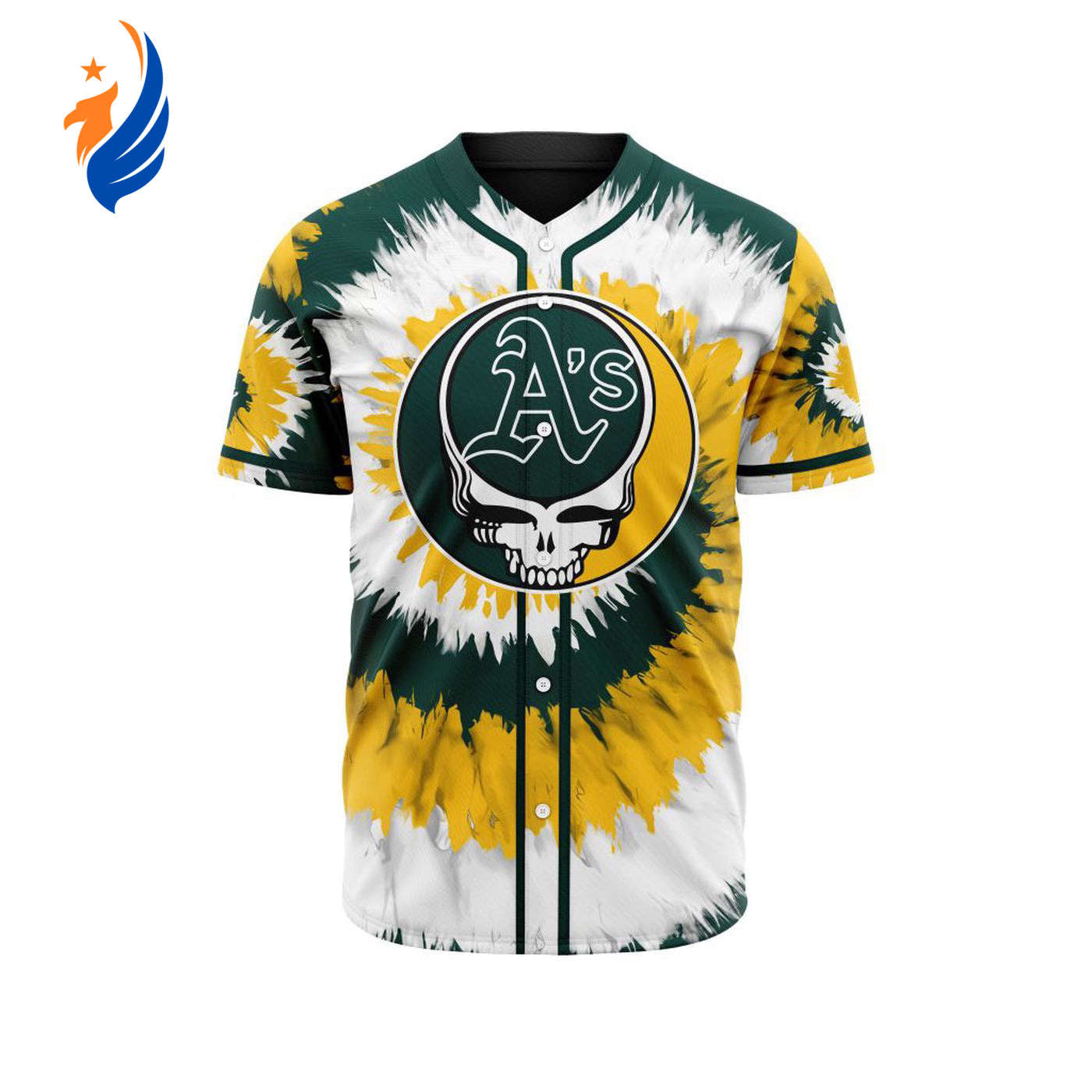 MLB Oakland Athletics Special Grateful Dead Design Baseball Jersey Gift for Men Women - Bafud T-Shirts, Hoodie,... (Image 1)