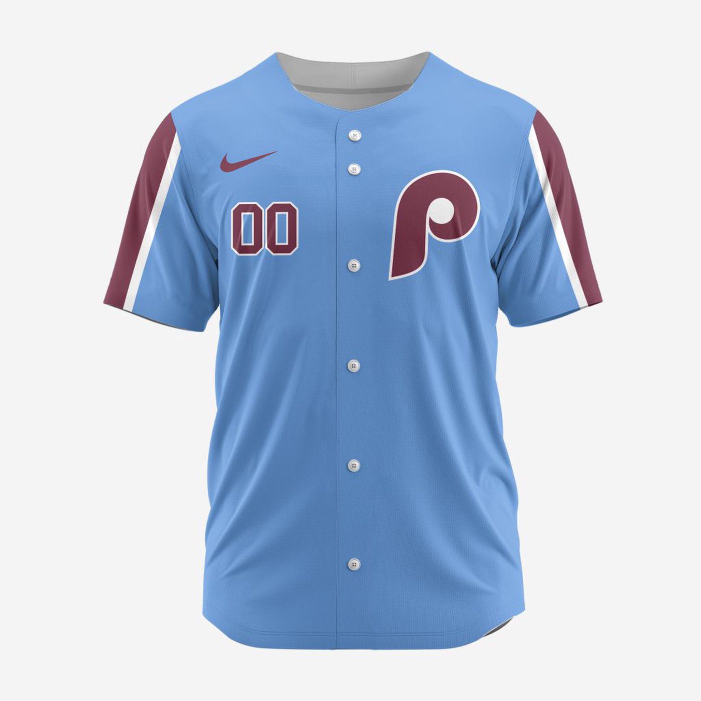 MLB Philadelphia Phillies Personalized Alternate 02 Baseball Jersey - Bafud T-Shirts, Hoodie, Sweatshirt (Image 2)
