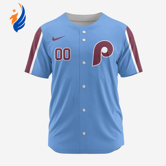 MLB Philadelphia Phillies Personalized Alternate 02 Baseball Jersey - Bafud T-Shirts, Hoodie, Sweatshirt (Image 1)