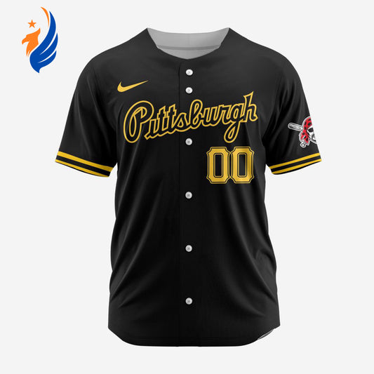 MLB Pittsburgh Pirates Personalized Alternate 02 Baseball Jersey - Bafud T-Shirts, Hoodie, Sweatshirt (Image 1)