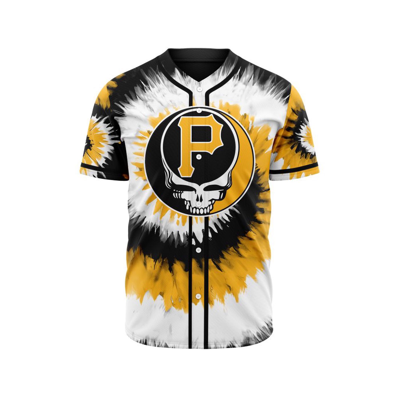 MLB Pittsburgh Pirates Special Grateful Dead Design Baseball Jersey Gift for Men Women - Bafud T-Shirts,... (Image 2)