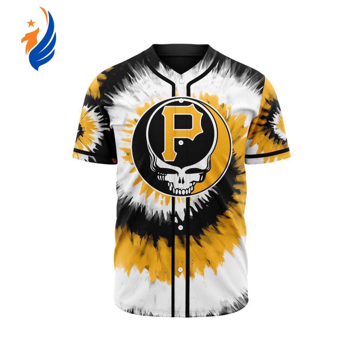 MLB Pittsburgh Pirates Special Grateful Dead Design Baseball Jersey Gift for Men Women - Bafud T-Shirts,... (Image 1)