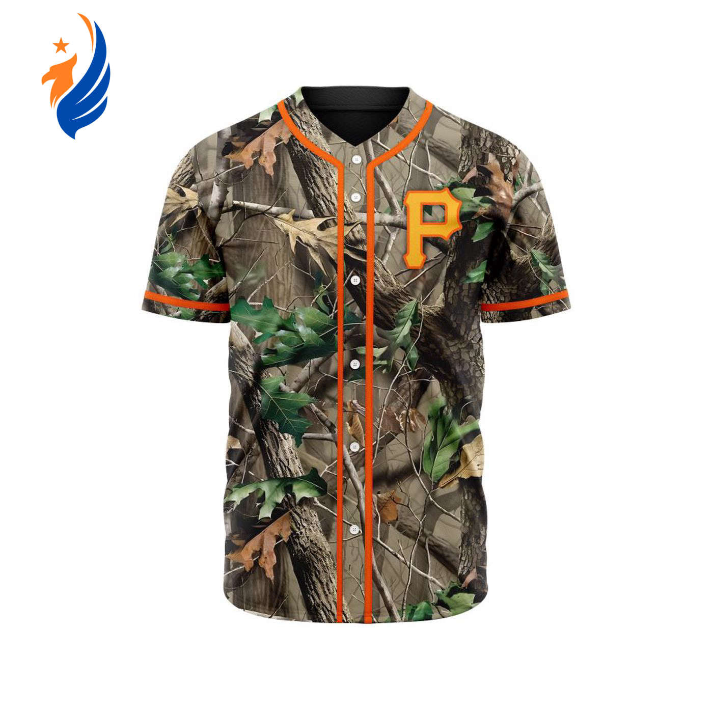 MLB Pittsburgh Pirates Special Realtree Camo Hunting Baseball Jersey Gift for Men Women - Bafud T-Shirts,... (Image 1)