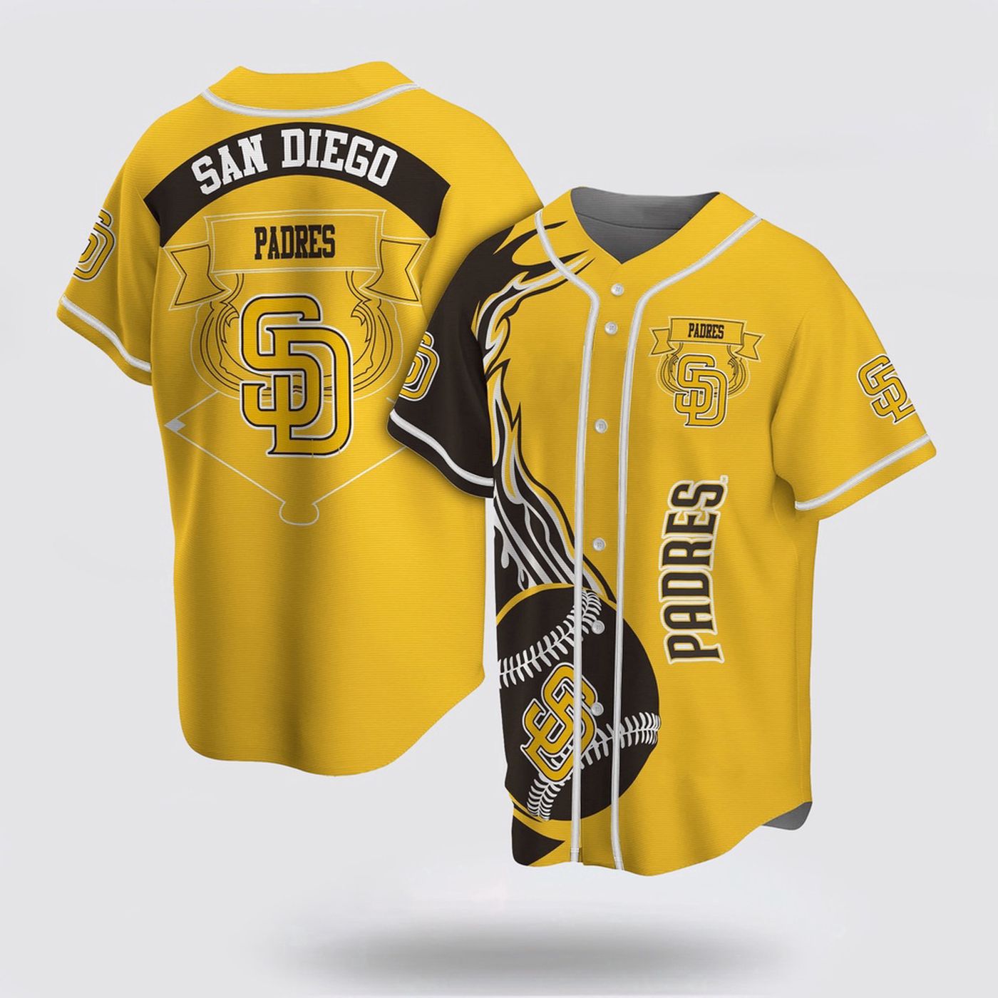 Authentic MLB San Diego Padres Baseball Jersey - Classic Design for Passionate Fans - Gift for Men Women -... (Image 2)