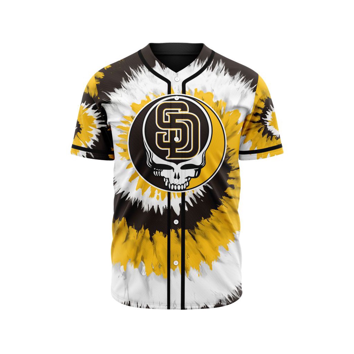 MLB San Diego Padres Special Grateful Dead Design Baseball Jersey Gift for Men Women - Bafud T-Shirts, Hoodie,... (Image 3)
