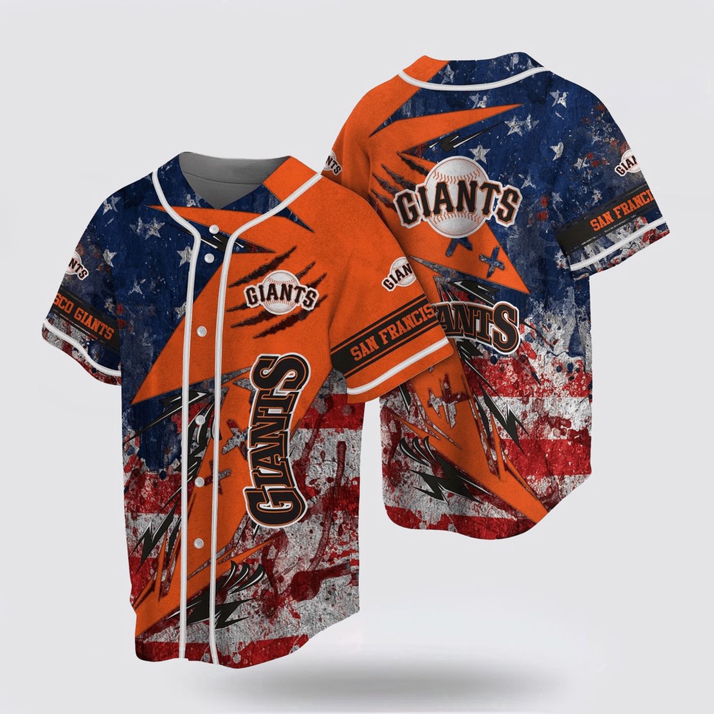 Show Your Support: MLB San Francisco Giants Jersey with US Flag – Perfect for Fans! - lylyprint.com T-Shirts,... (Image 2)