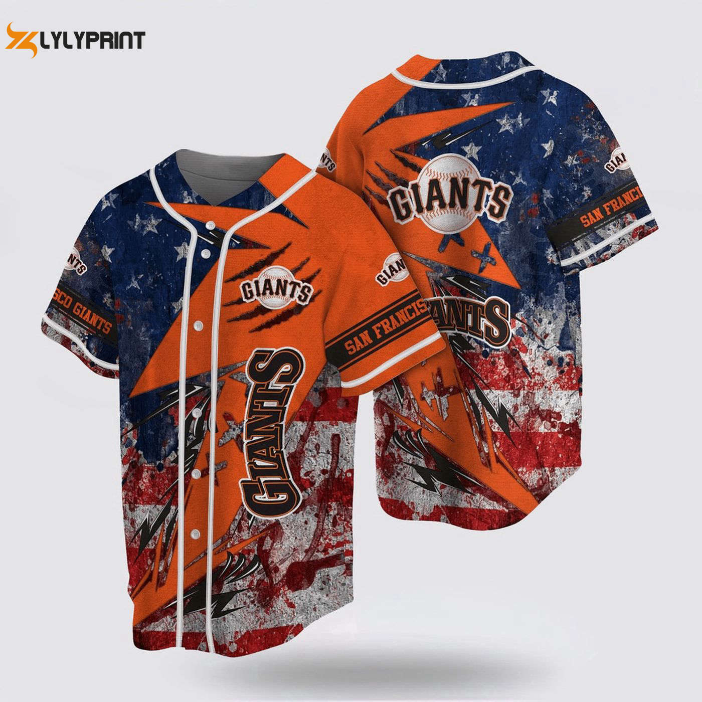 Show Your Support: MLB San Francisco Giants Jersey with US Flag – Perfect for Fans! - lylyprint.com T-Shirts,... (Image 1)