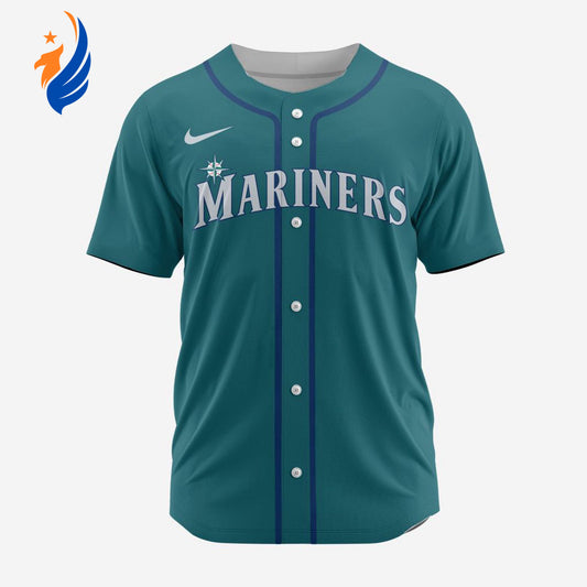MLB Seattle Mariners Personalized Alternate 02 Baseball Jersey - Bafud T-Shirts, Hoodie, Sweatshirt (Image 1)