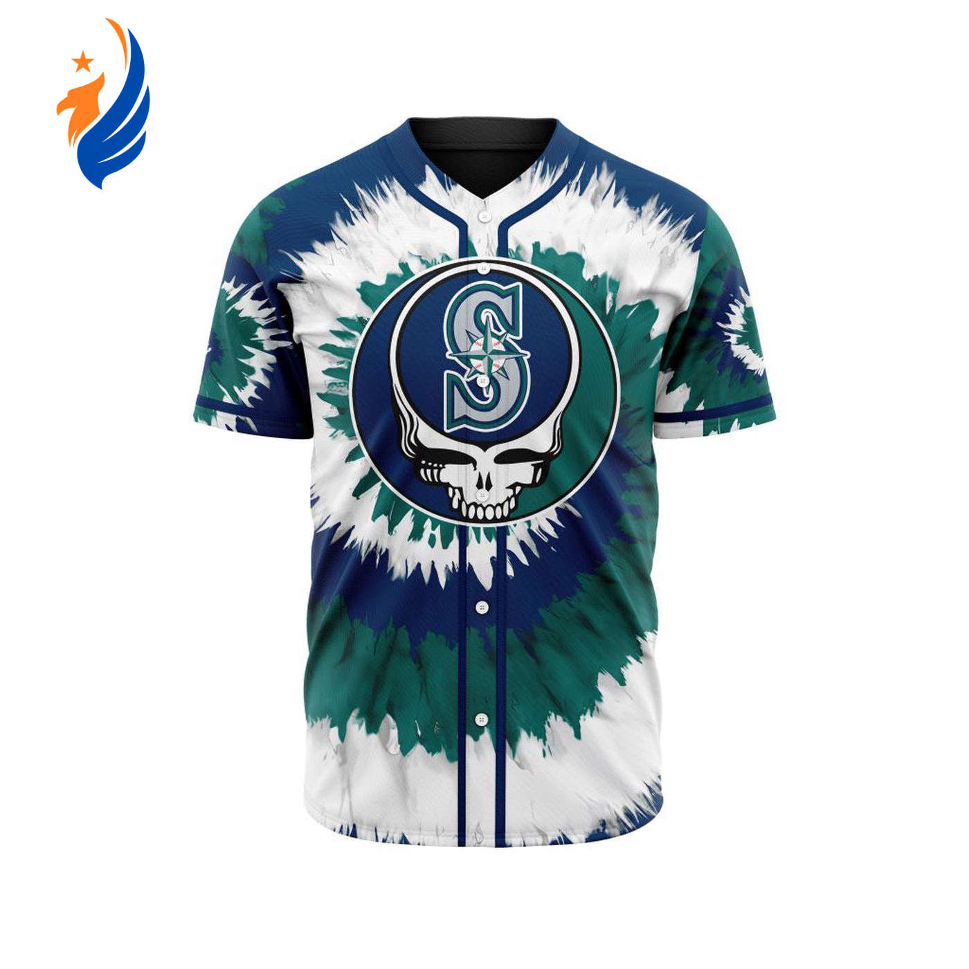 MLB Seattle Mariners Special Grateful Dead Design Baseball Jersey Gift for Men Women - Bafud T-Shirts, Hoodie,... (Image 1)