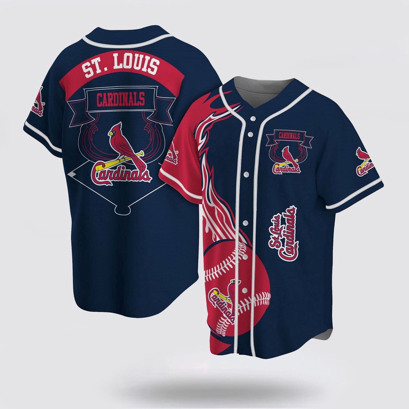 Authentic MLB St Louis Cardinals Baseball Jersey - Classic Fan Gear - Gift for Men Women - lylyprint.com... (Image 2)