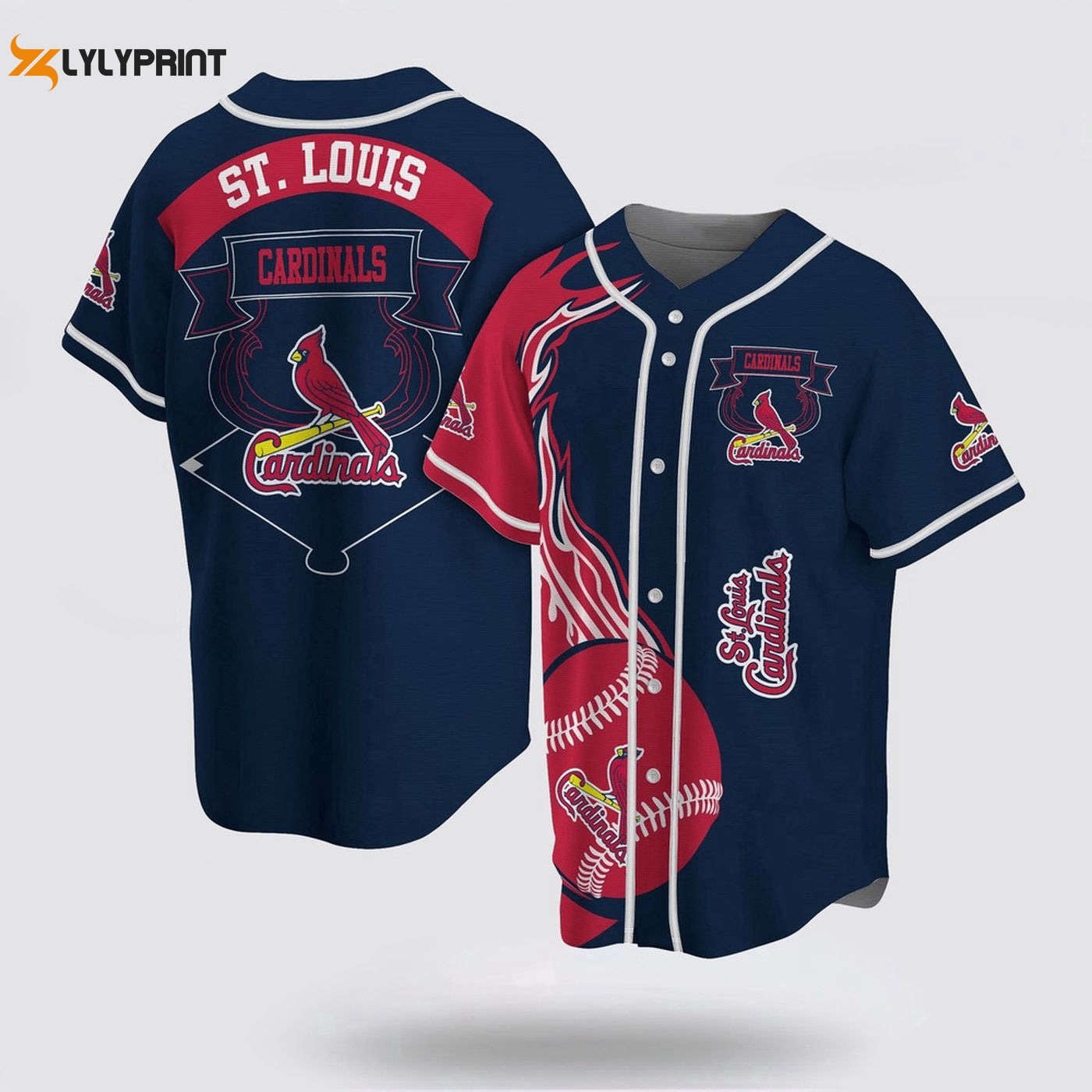 Authentic MLB St Louis Cardinals Baseball Jersey - Classic Fan Gear - Gift for Men Women - lylyprint.com... (Image 1)