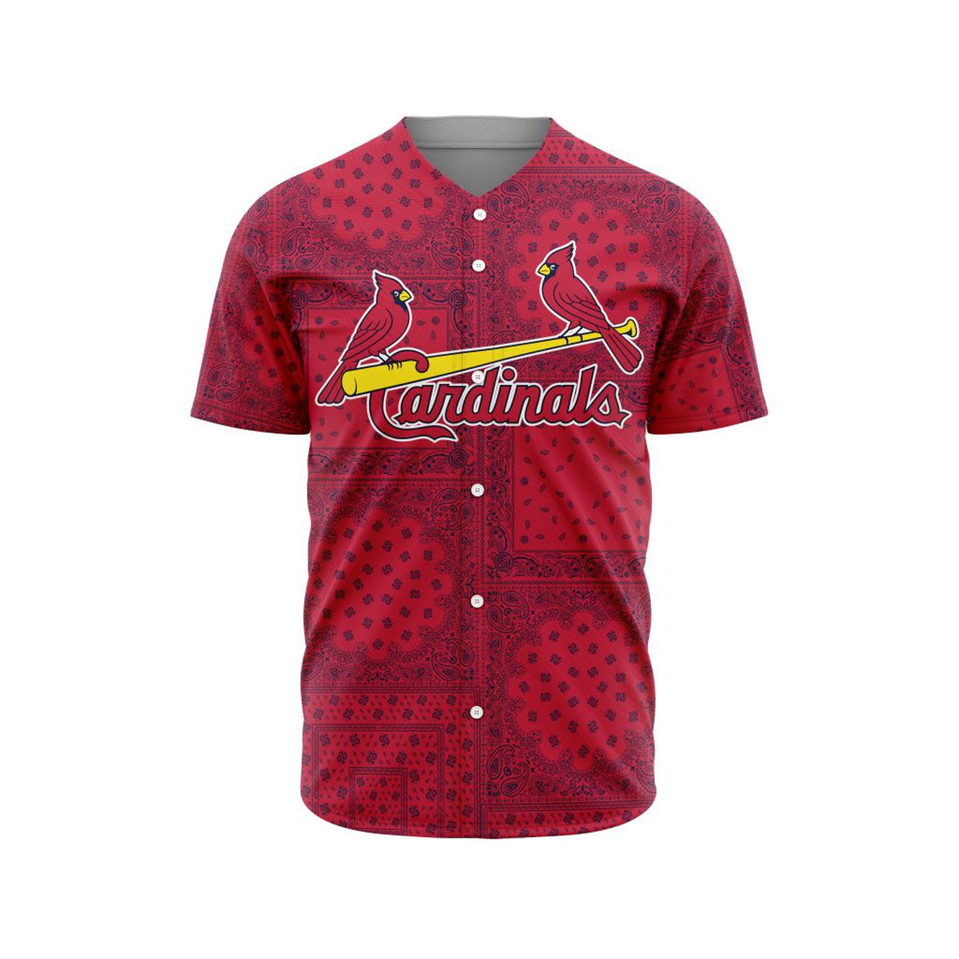 MLB St. Louis Cardinals Special Paisley Design Baseball Jersey Gift for Men Women - Bafud T-Shirts, Hoodie,... (Image 3)
