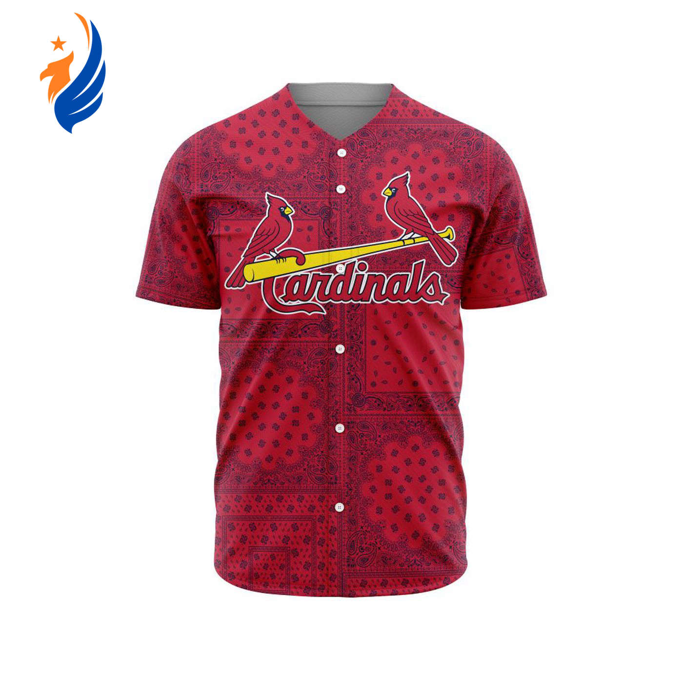 MLB St. Louis Cardinals Special Paisley Design Baseball Jersey Gift for Men Women - Bafud T-Shirts, Hoodie,... (Image 1)