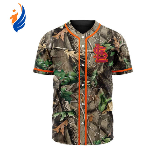 MLB St. Louis Cardinals Special Realtree Camo Hunting Baseball Jersey Gift for Men Women - Bafud T-Shirts,... (Image 1)