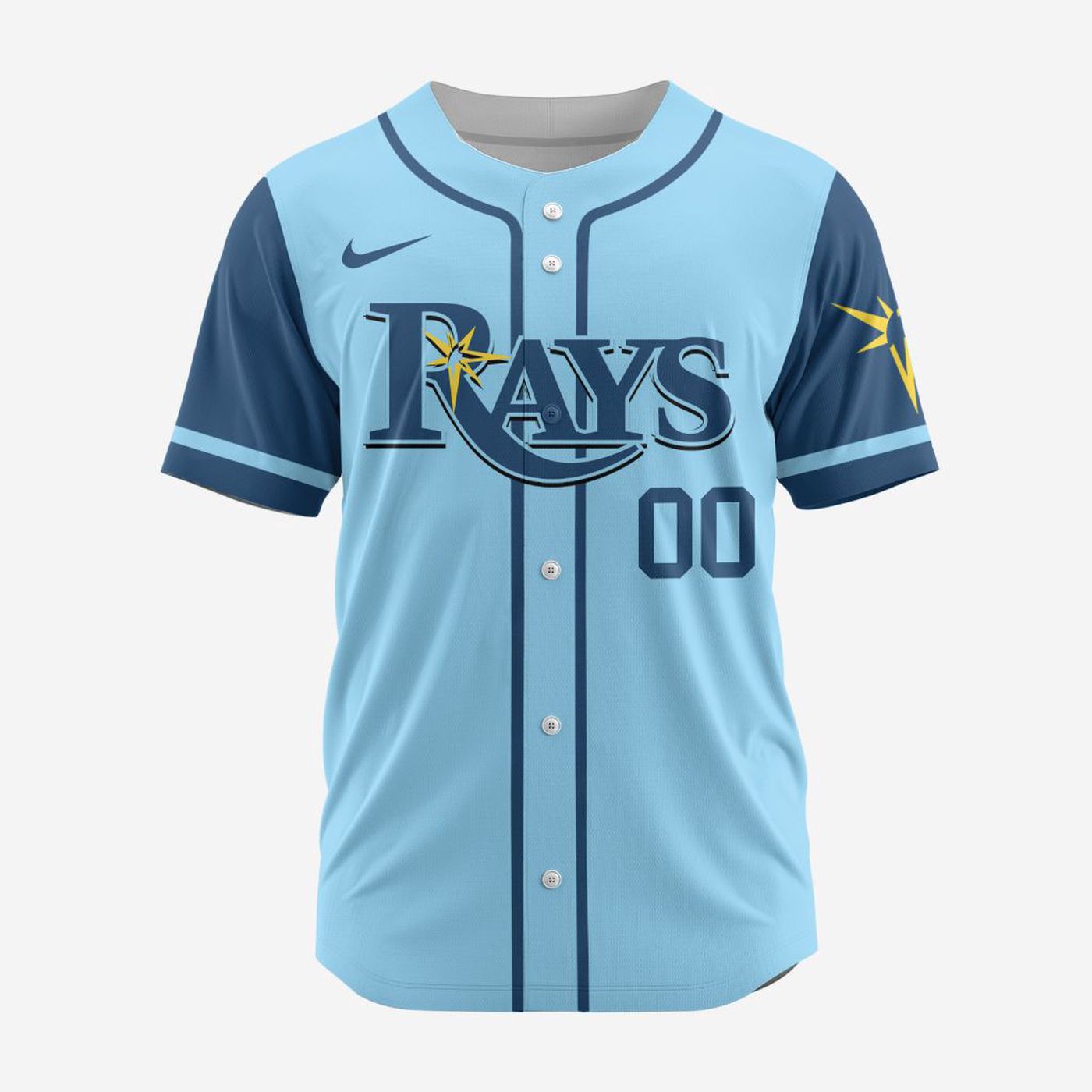 MLB Tampa Bay Rays Personalized Alternate Design Concept Baseball Jersey 2401 - Bafud T-Shirts, Hoodie, Sweatshirt (Image 3)