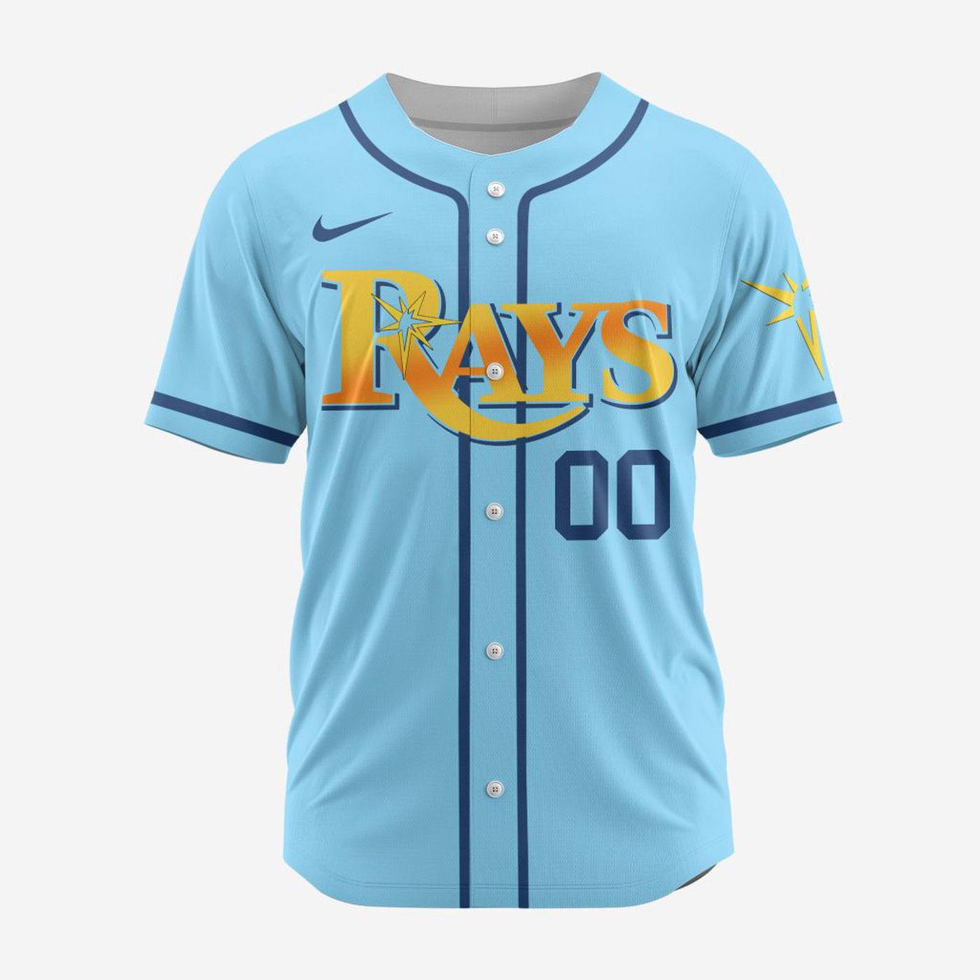 MLB Tampa Bay Rays Personalized Alternate Design Concept Baseball Jersey 2403 - Bafud T-Shirts, Hoodie, Sweatshirt (Image 3)