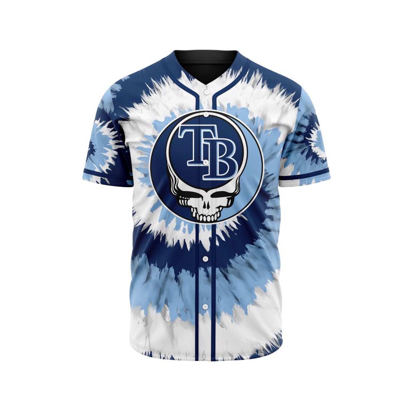 MLB Tampa Bay Rays Special Grateful Dead Design Baseball Jersey Gift for Men Women - Bafud T-Shirts, Hoodie,... (Image 2)