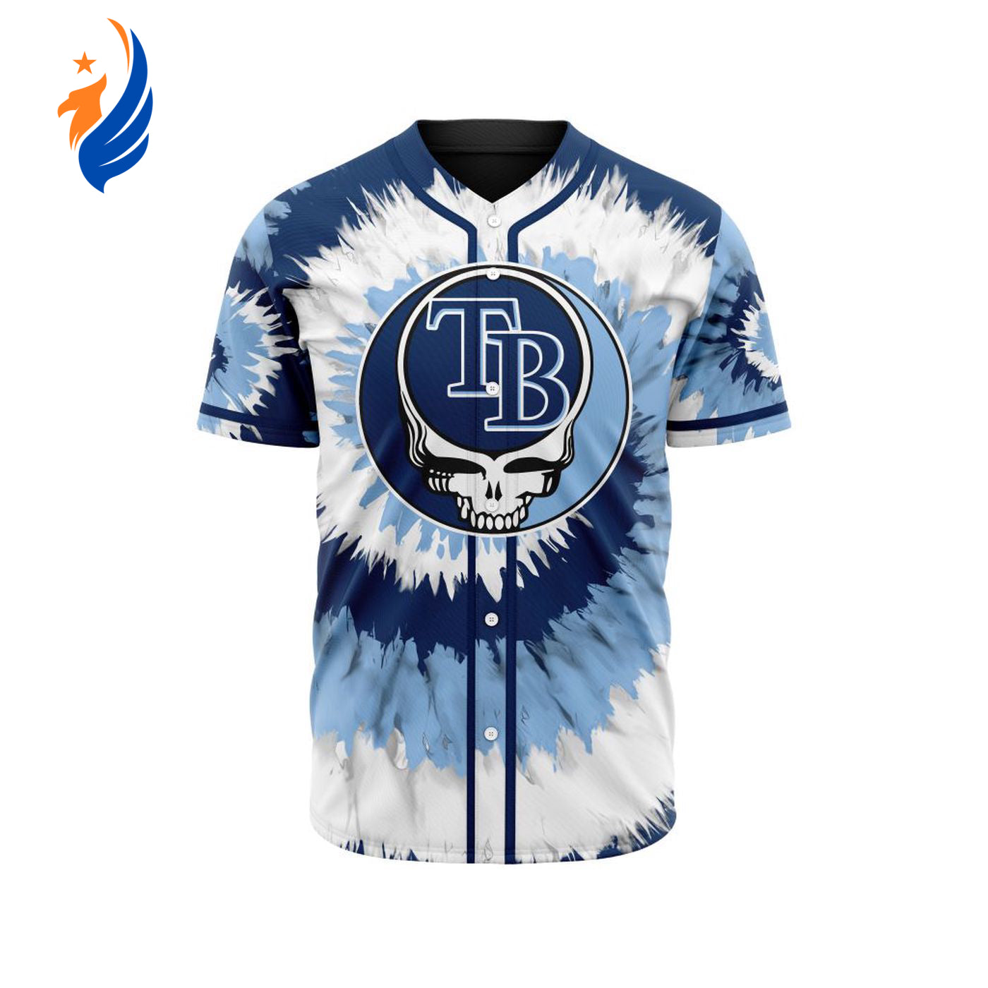 MLB Tampa Bay Rays Special Grateful Dead Design Baseball Jersey Gift for Men Women - Bafud T-Shirts, Hoodie,... (Image 1)